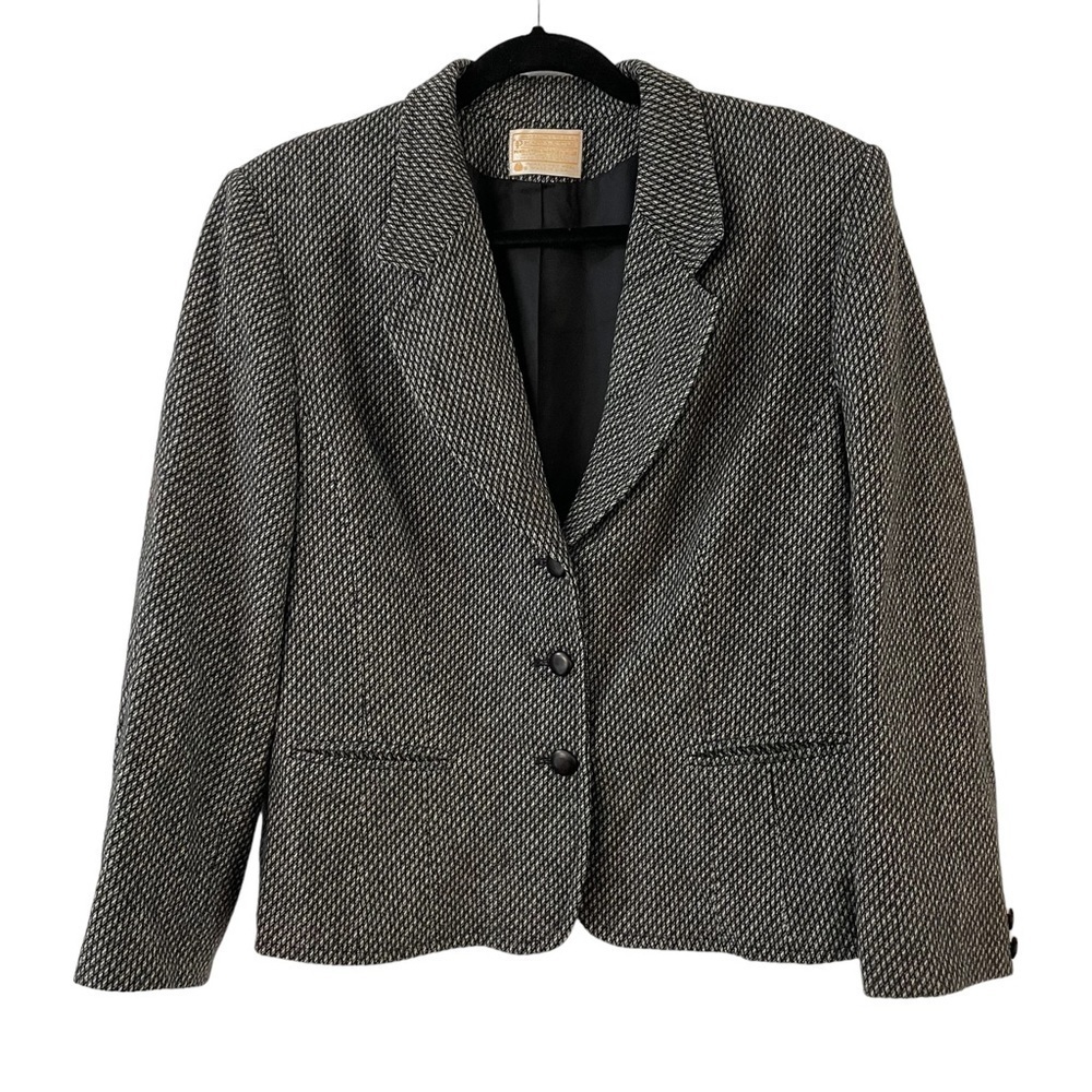 Pendleton Gray Houndstooth Blazer